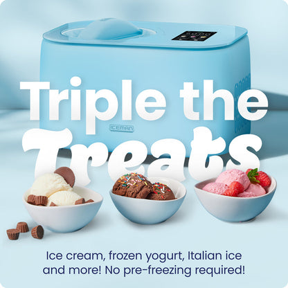 Iceman Trio™ Ice Cream Maker - Aqua