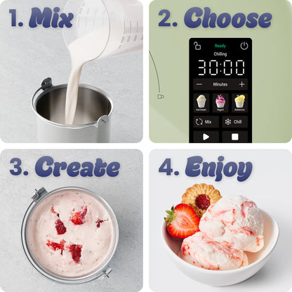 Iceman Trio™ Ice Cream Maker - Pistachio