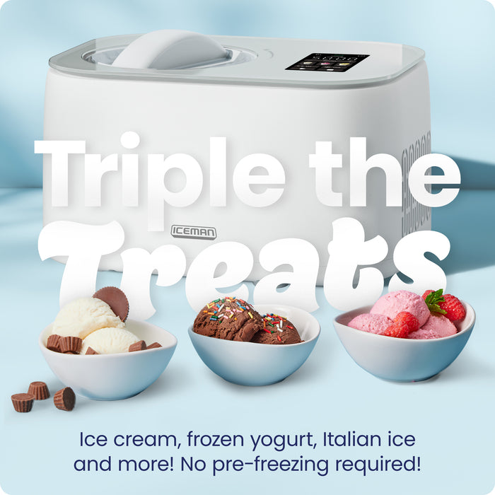 Iceman Trio™ Ice Cream Maker - White