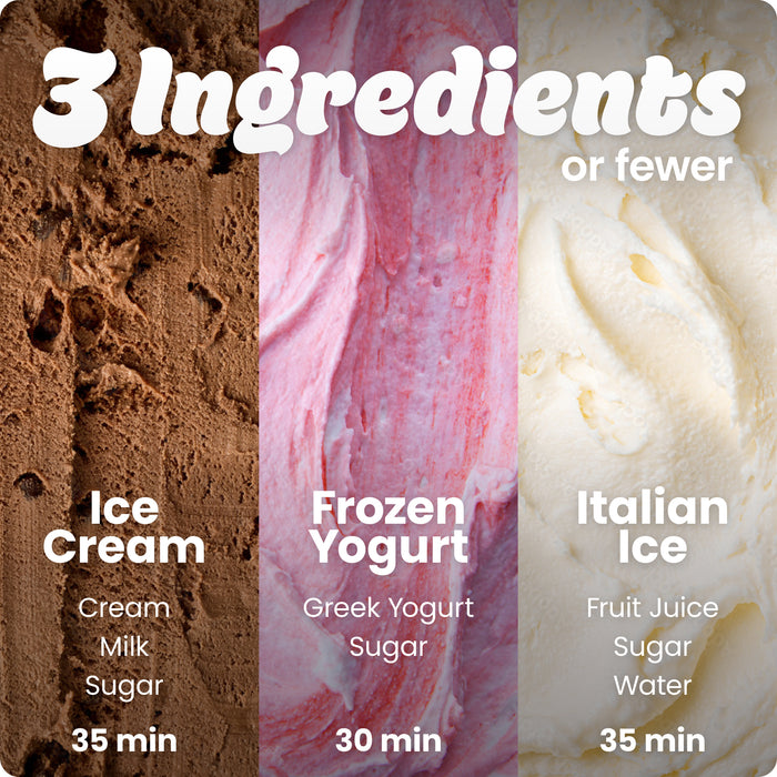 Iceman Trio™ Ice Cream Maker - White