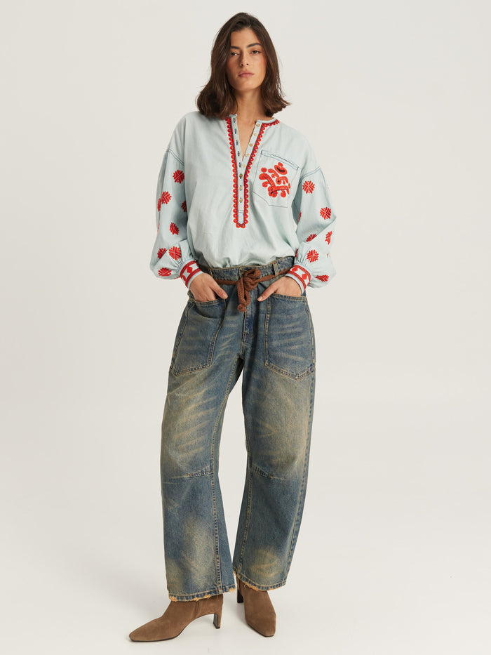 Jono Tapered Denim Pants