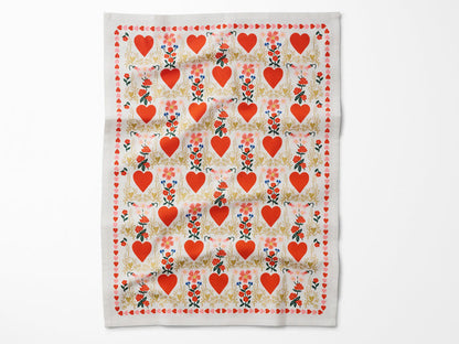 Juliet Valentine's Day Tea Towel
