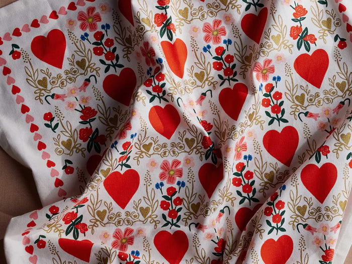 Juliet Valentine's Day Tea Towel