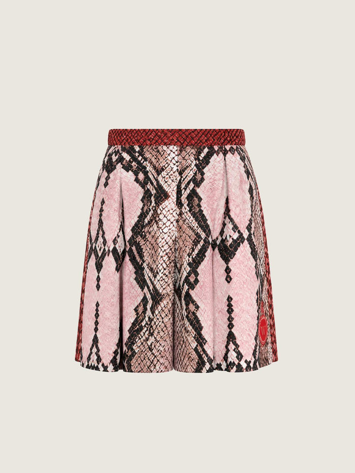 Juliette Red Aura Pleated Short