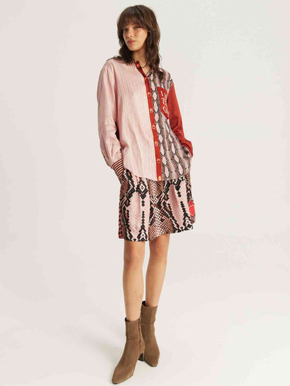 Juliette Red Aura Pleated Short