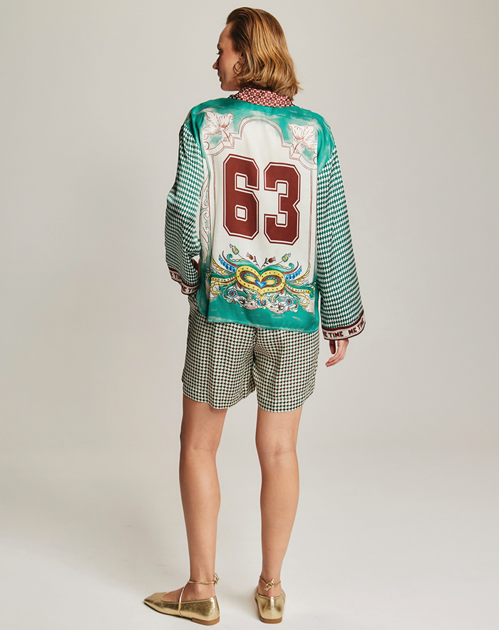Juliette Sporty Jade Pleated Shorts