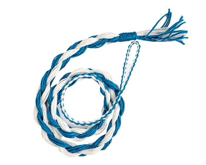 Junior Poly Saddle Bronc Rein - White & Blue