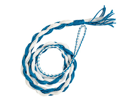 Junior Poly Saddle Bronc Rein - White & Blue