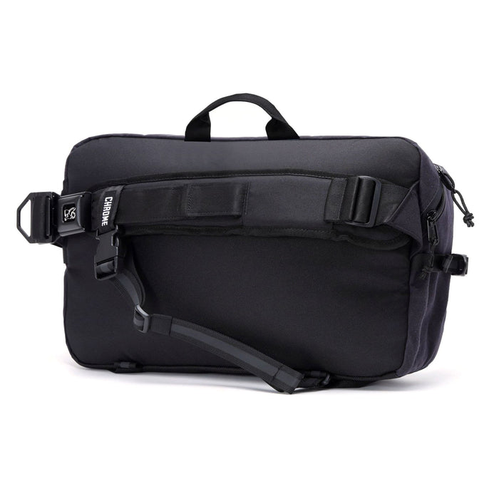 The back of the Kadet Max in Black Canvas Leather #color_black canvas leather