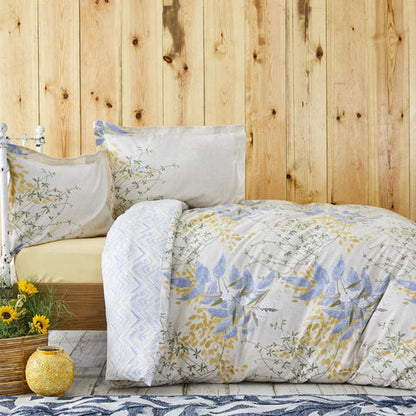 Karaca Clarinda, Ensemble de Housse de Couette 100% Coton, Double