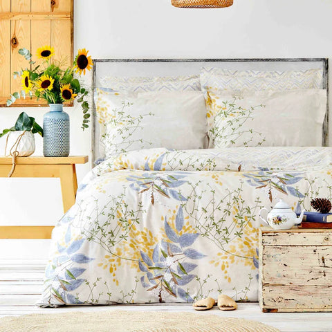 Karaca Clarinda, Ensemble de Housse de Couette 100% Coton, Double