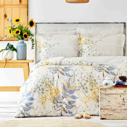 Karaca Clarinda, Ensemble de Housse de Couette 100% Coton, Double