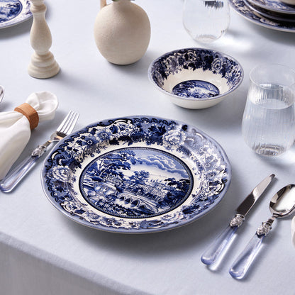 Karaca Forever Bone Old Town Set de vaisselle 24 pièces pour 6 personnes
