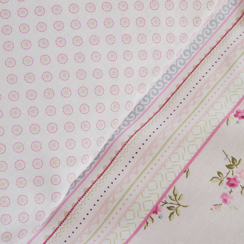 Karaca Glen, Ensemble de Housse de Couette 100% Coton, Double, Rose