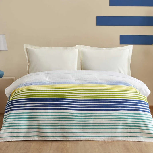 Karaca Home Elvis Couvre-lit Simple En Coton 100% Multicolore