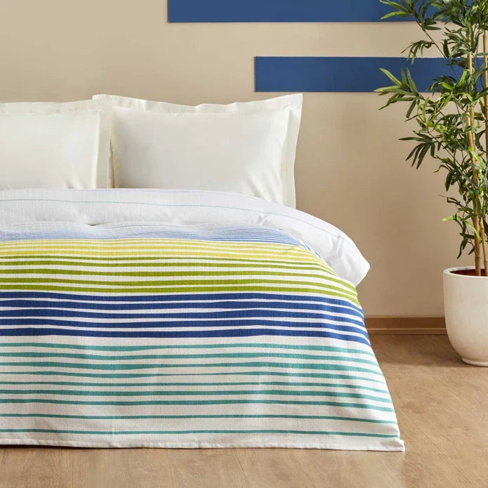 Karaca Home Elvis Couvre-lit Simple En Coton 100% Multicolore