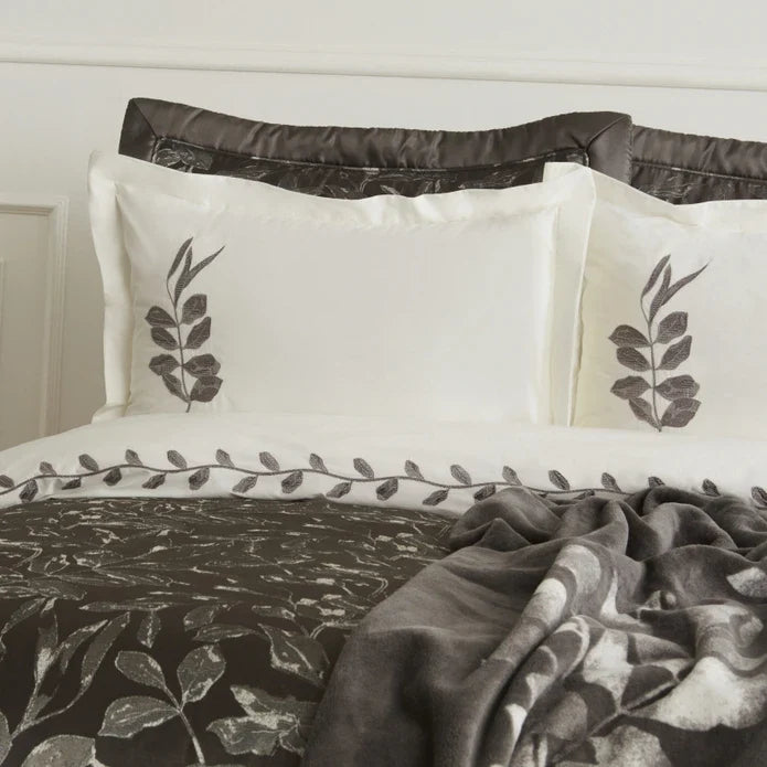 Karaca Home Gardenia Set de Mariage 8 Pièces Anthracite