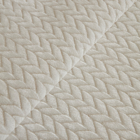 Karaca Leaves, Couverture, Double, Blanc