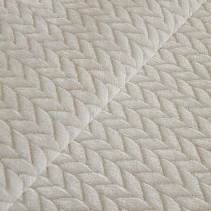 Karaca Leaves, Couverture, Double, Blanc