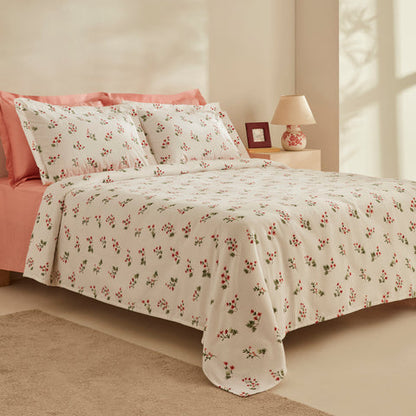 Karaca Silvie, Ensemble en Piqué 100 % Coton, Rouge