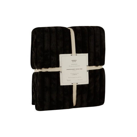Karaca Stripe, Couverture, 150x200cm, Noir