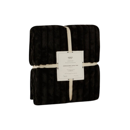 Karaca Stripe, Couverture, 150x200cm, Noir