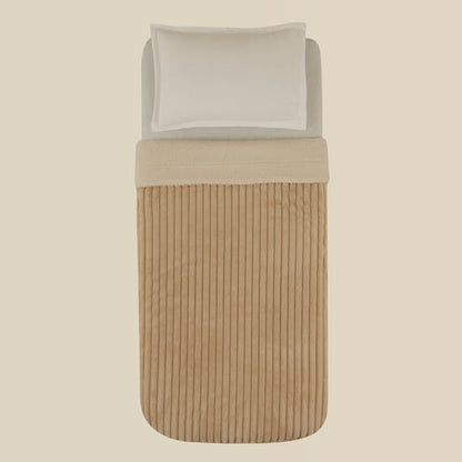 Karaca Stripe Sherpa, Couverture, 150x200cm, Écru