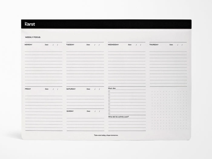 Karst Stone Paper Weekly Desk Pad