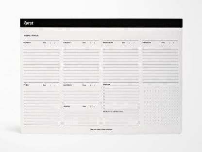 Karst Stone Paper Weekly Desk Pad