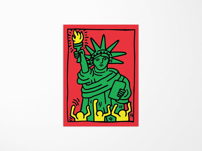 Keith Haring Liberty Vinyl Sticker