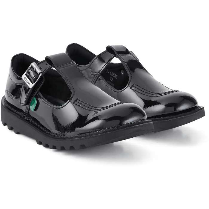 Kickers Kick T-Bar Patent Leather Children