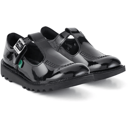 Kickers Kick T-Bar Patent Leather Children