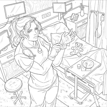 Lights Out: The Official Coloring Book