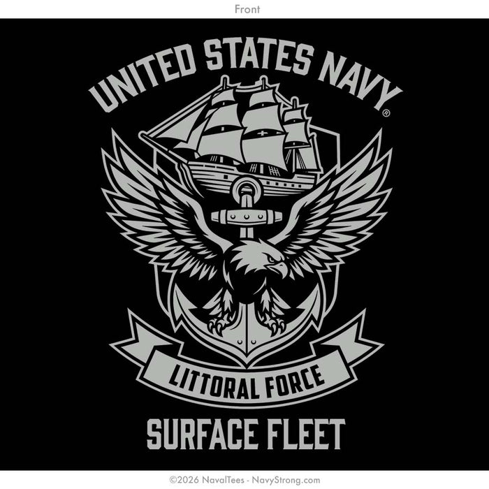 "Littoral Force" Tee | Black