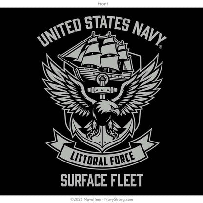"Littoral Force" Tee | Black
