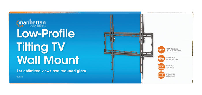 Low-Profile Tilting 70" TV Wall Mount