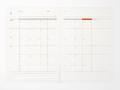 Luddite A5 Notebook - Monthly Planner
