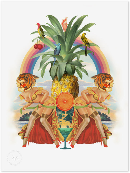 Mai Tai-gers Limited Edition Print
