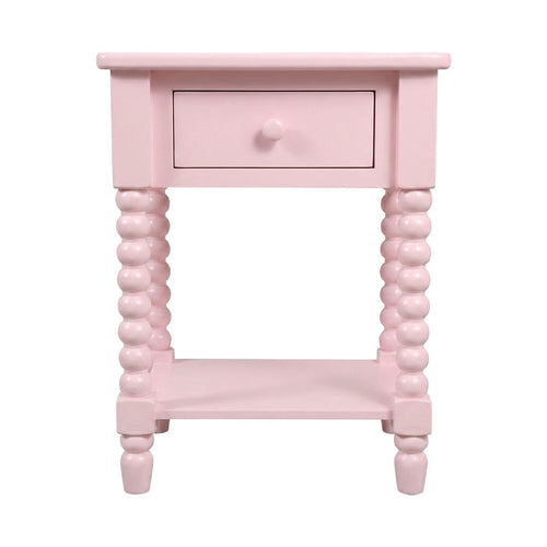 Maisie 1 Drawer Bedside Pink