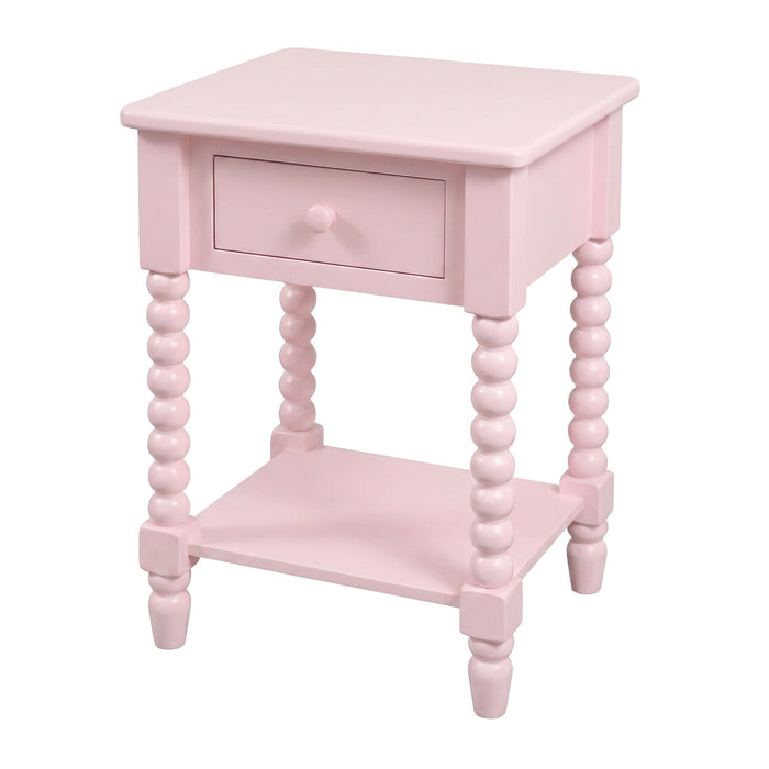 Maisie 1 Drawer Bedside Pink