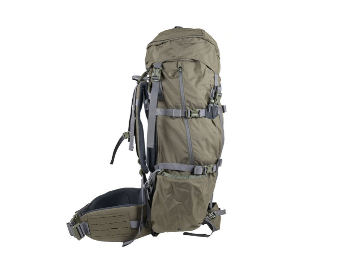 Manitoba Expedition 75L+ Expedition Pack Carbon Frame - Olive