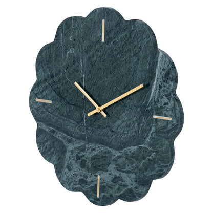 Marble Scalloped Wall Clock 40cm