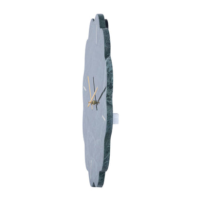 Marble Scalloped Wall Clock 40cm