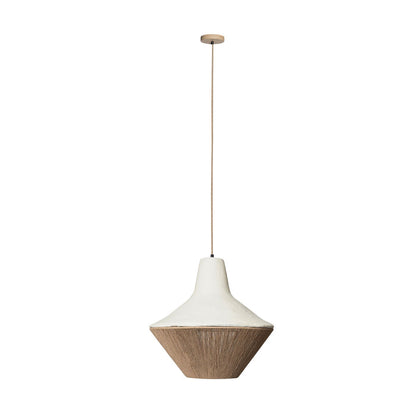 Maris Pendant White Natural 48x48x49cm