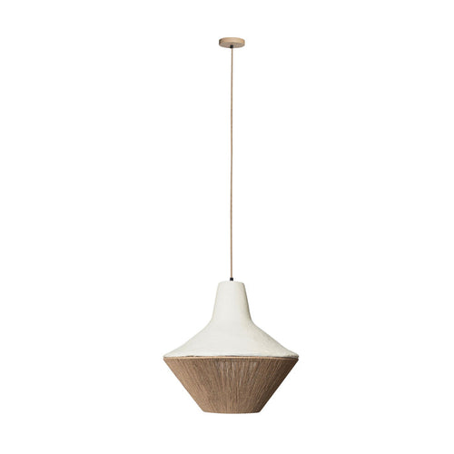 Maris Pendant White Natural 48x48x49cm