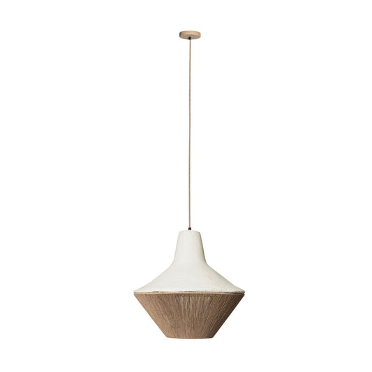 Maris Pendant White Natural 48x48x49cm