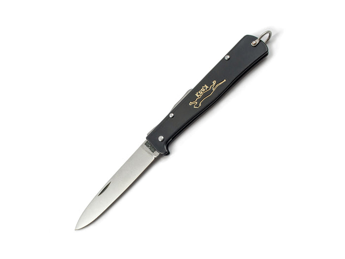 Mercator Carbon Steel Folding Knife 9cm | Black Cat K55K