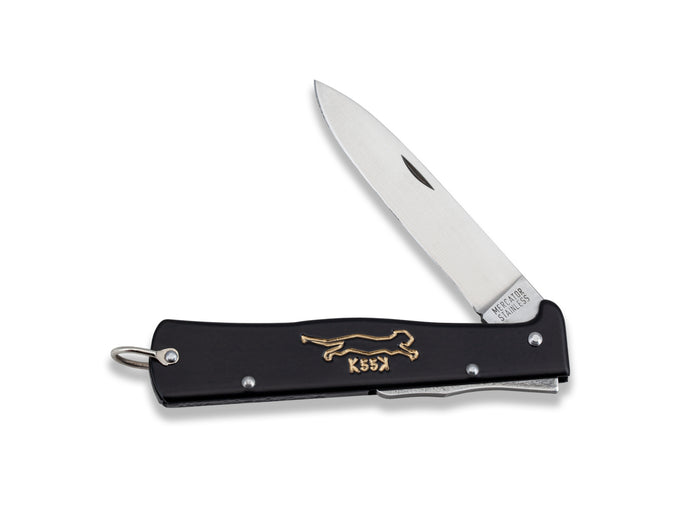 Mercator Carbon Steel Folding Knife 9cm | Black Cat K55K