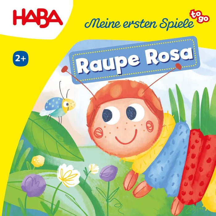 MES To Go Raupe Rosa- Farbig-buntes Domino für die Kleinsten