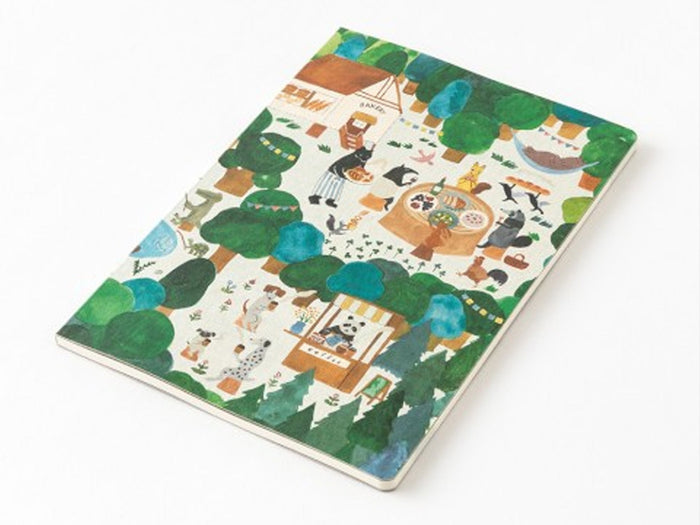 Midori Yuru Log Notebook B6 - Forest Animals